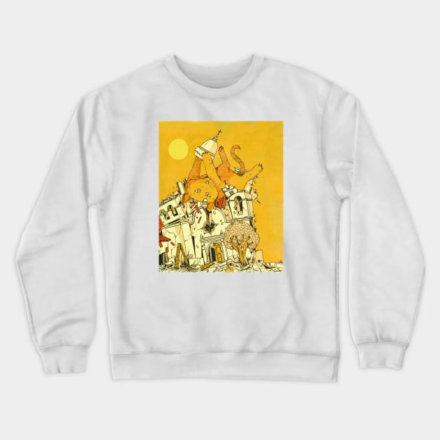 Cat Mission Crewneck Sweatshirt by mhirshon